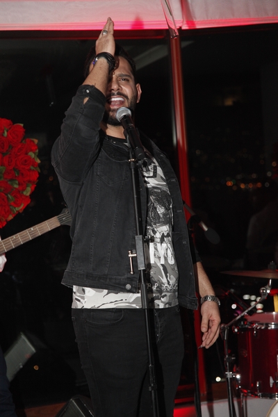 Charbel Khalil and the band at Burj on Bay 